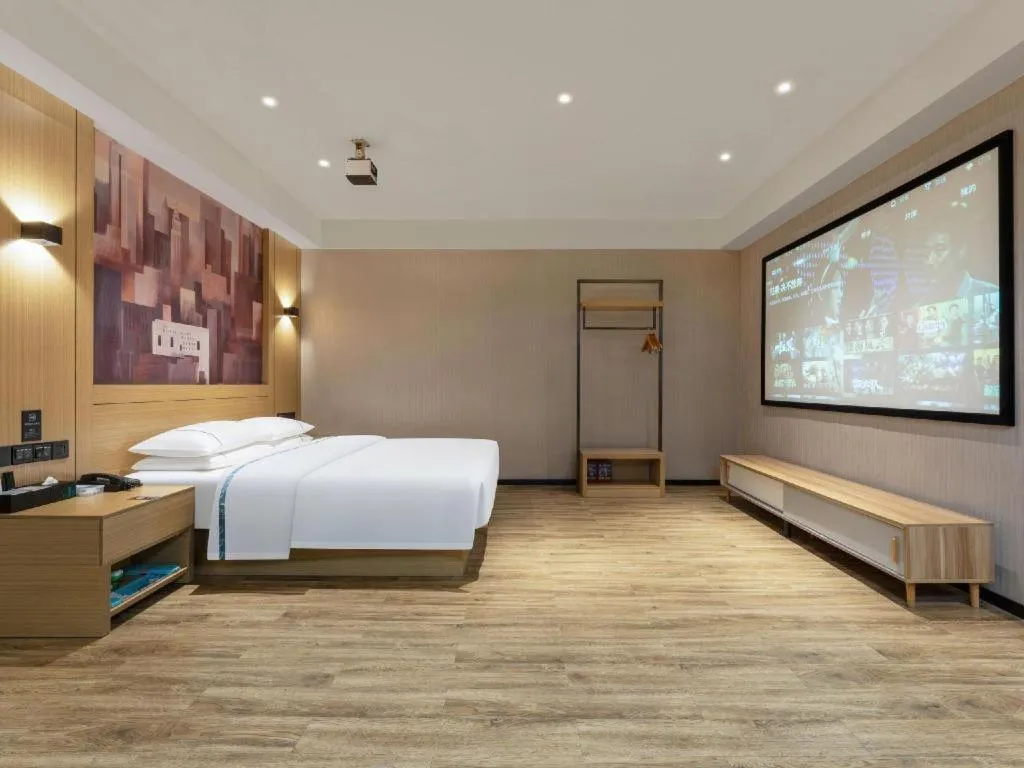 Bed in City Comfort Inn Suizhou Bingzi Wanda