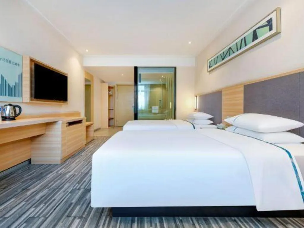 Bed in City Comfort Inn Chongqing Shiqiao Plaza Metro Station