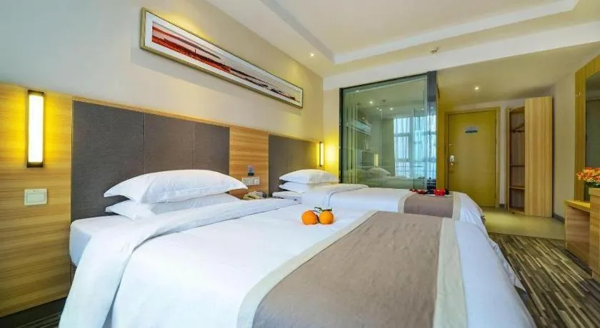 Bed in City Comfort Inn Chongqing Daping Shidai Tianjie