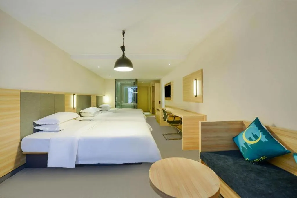 Bed in City Comfort Inn Chongqing Daping Shidai Tianjie