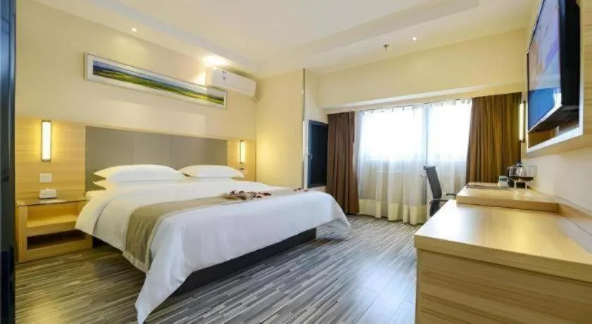 Bed in City Comfort Inn Chongqing Daping Shidai Tianjie