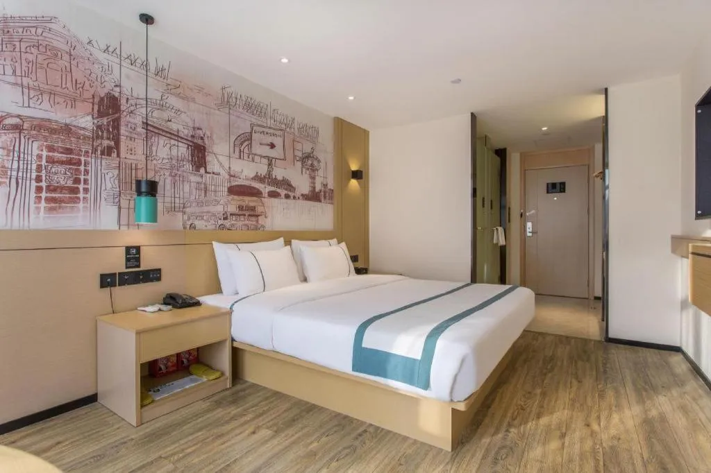 Bed in City Comfort Inn Changde Lixian Taohuatan