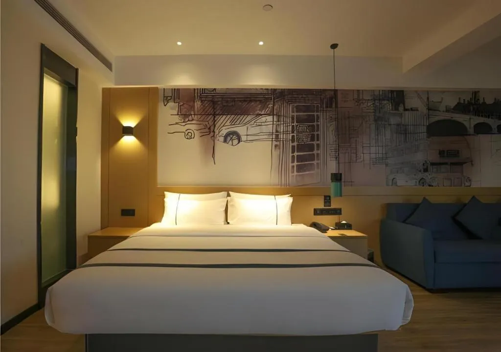 Bed in City Comfort Inn Changde Lixian Taohuatan