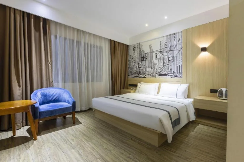 Bed in City Comfort Inn Changde Lixian Taohuatan