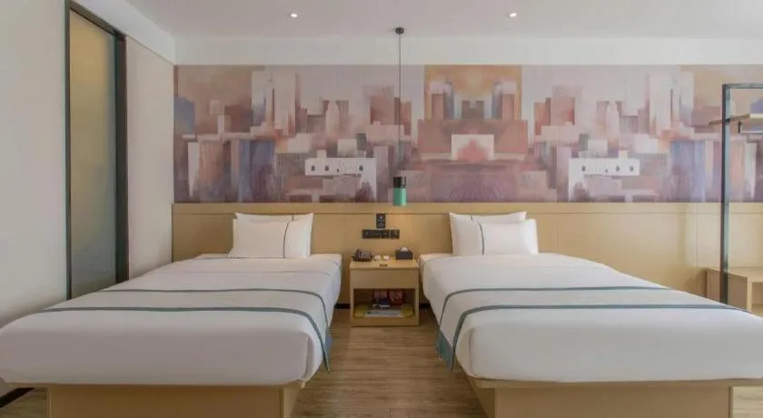 Bed in City Comfort Inn Changde Lixian Taohuatan