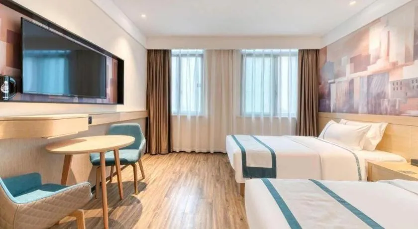 Bed in City Comfort Inn Changde Lixian Taohuatan
