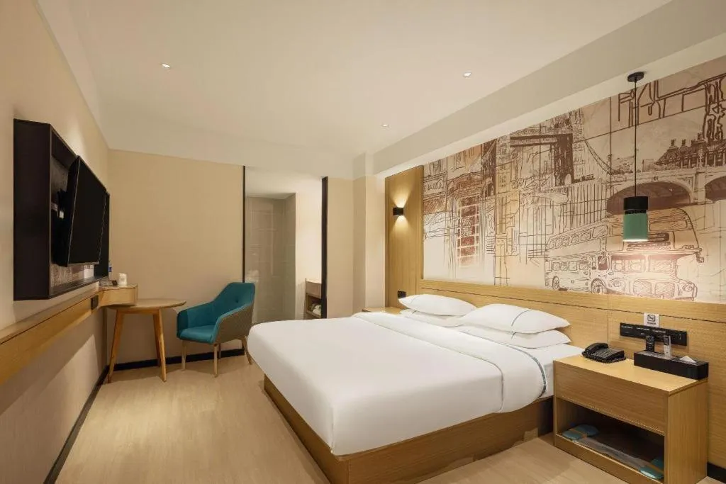 Bed in City Comfort Inn Changde Lixian Taohuatan