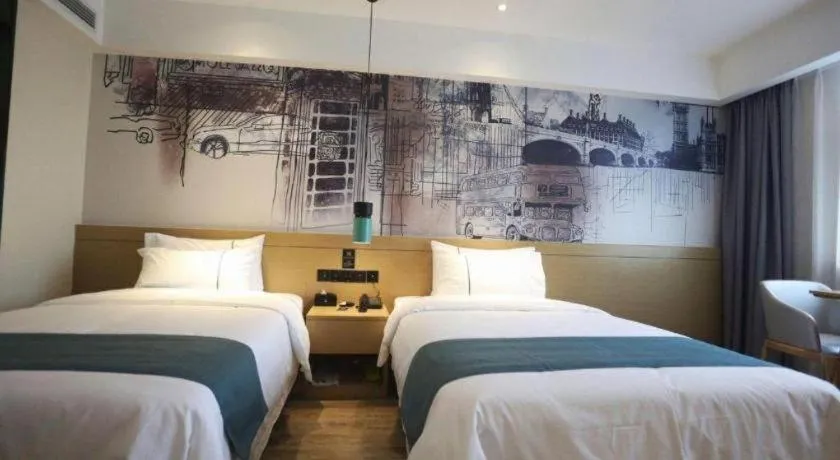 Bed in City Comfort Inn Changde Lixian Taohuatan