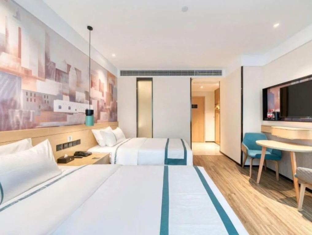 Bed in City Comfort Inn Changde Lixian Taohuatan