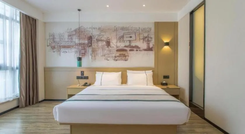 Bed in City Comfort Inn Changde Lixian Taohuatan