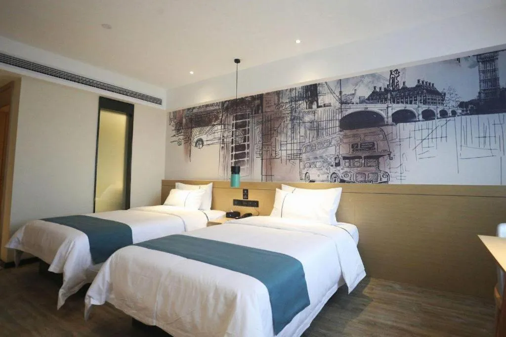 Bed in City Comfort Inn Changde Lixian Taohuatan