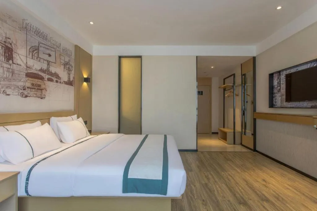 Bed in City Comfort Inn Changde Lixian Taohuatan