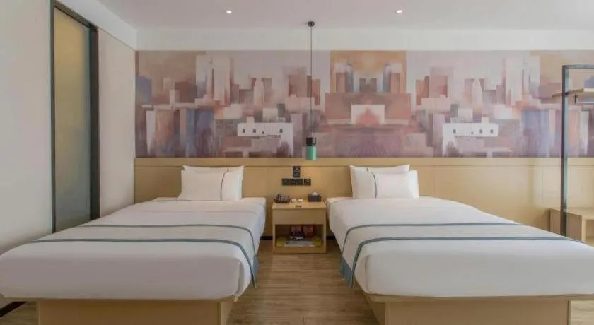 Bed in City Comfort Inn Changde Lixian Taohuatan