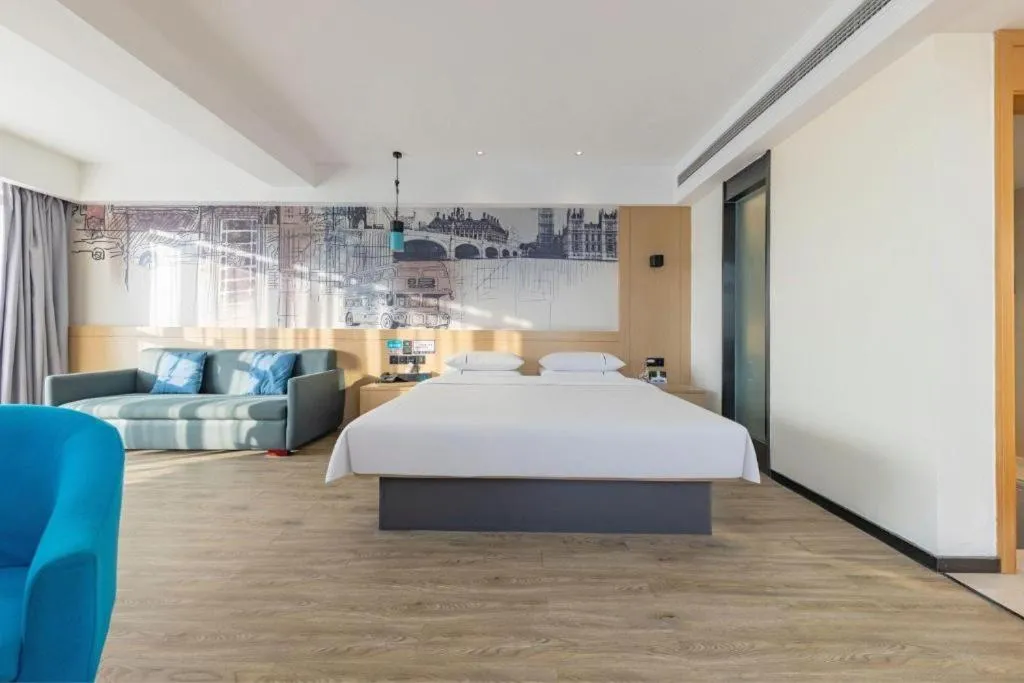 Bed in City Comfort Inn Changde Lixian Taohuatan