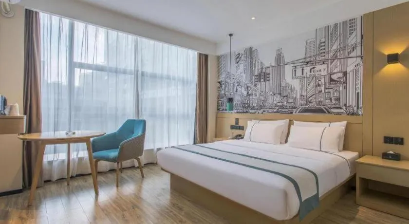 Bed in City Comfort Inn Changde Lixian Taohuatan