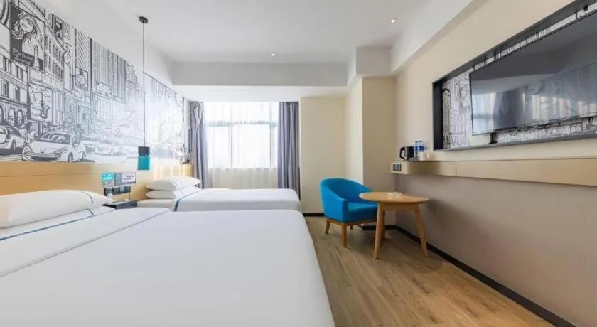 Bed in City Comfort Inn Changde Lixian Taohuatan