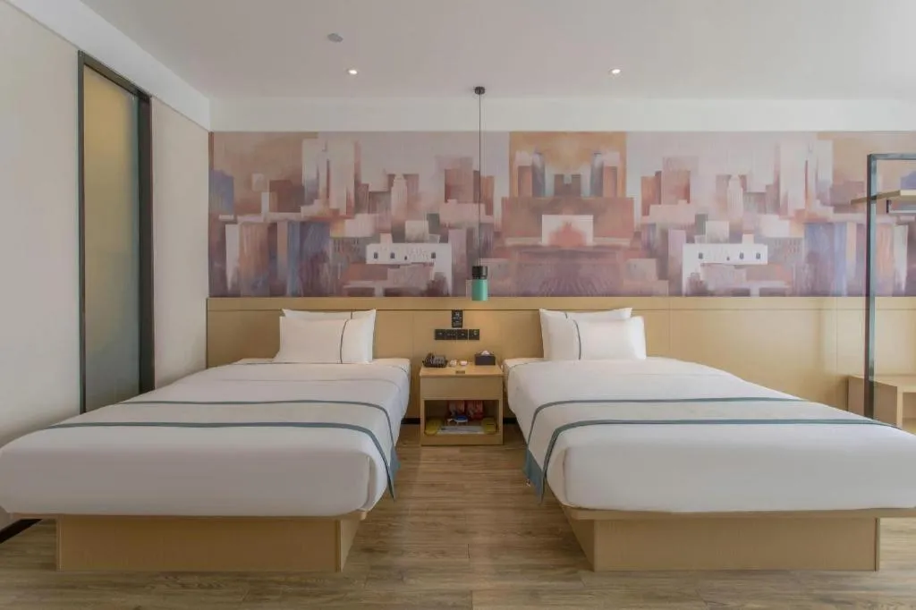 Bed in City Comfort Inn Changde Lixian Taohuatan