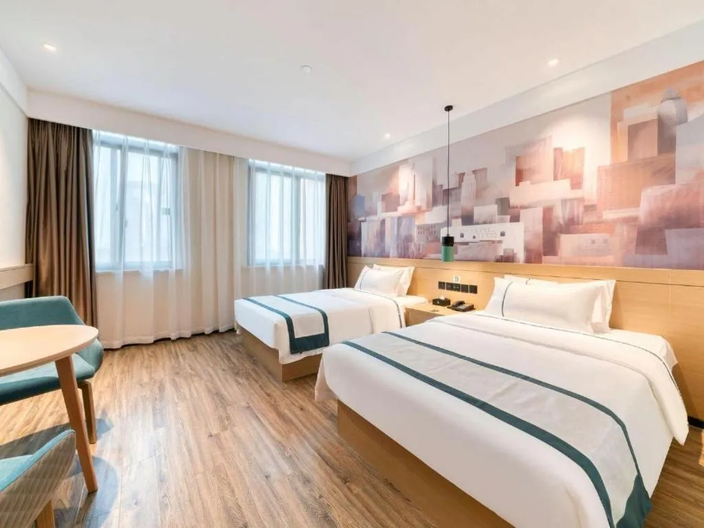 Bed in City Comfort Inn Changde Lixian Taohuatan