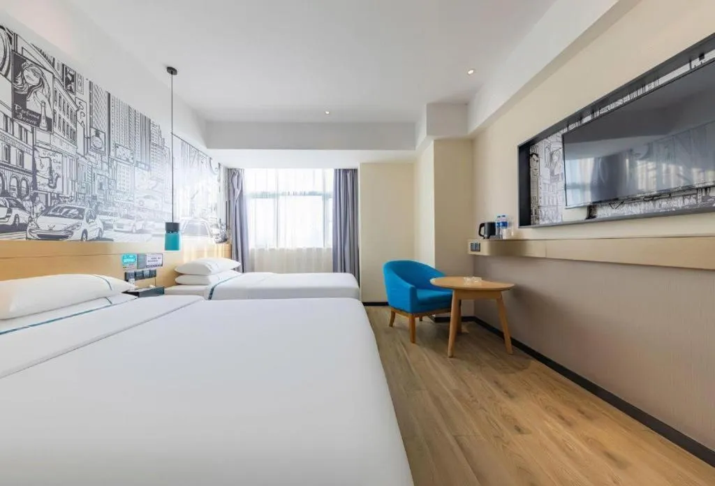 Bed in City Comfort Inn Changde Lixian Taohuatan