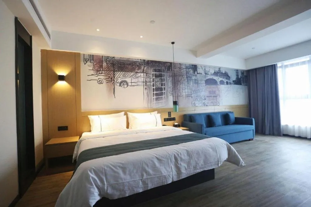 Bed in City Comfort Inn Changde Lixian Taohuatan