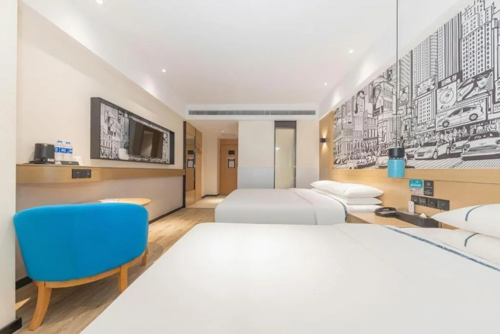 Bed in City Comfort Inn Changde Lixian Taohuatan