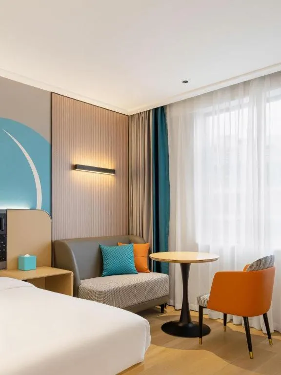 Bed in City Comfort Inn Wuhan International Expo Center Qianjin Village Metro Station