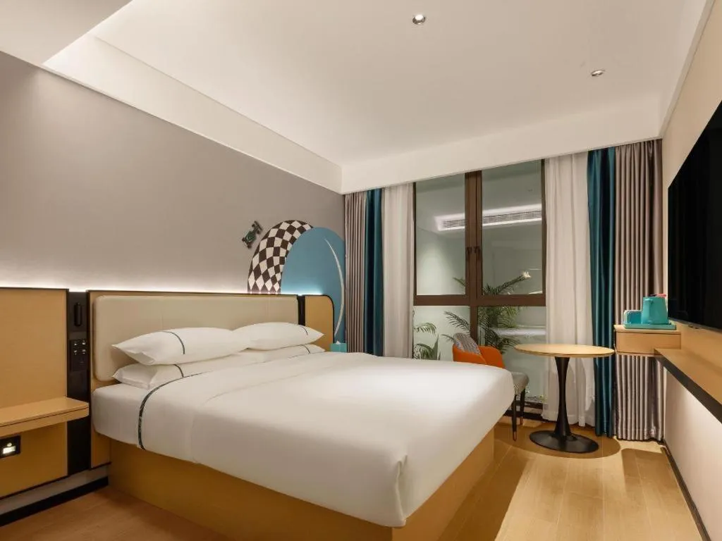 Bed in City Comfort Inn Wuhan International Expo Center Qianjin Village Metro Station