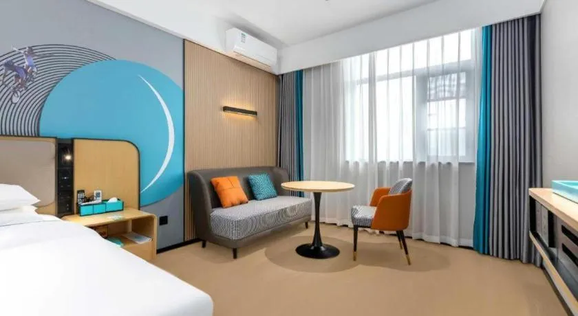 Bed in City Comfort Inn Wuhan International Expo Center Qianjin Village Metro Station