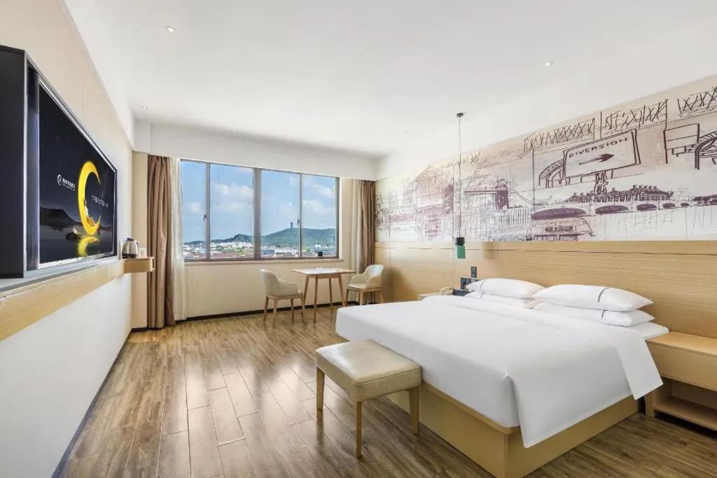 Bed in City Comfort Inn Suzhou Zhangjiagang Jingang Changjiang Xi Road