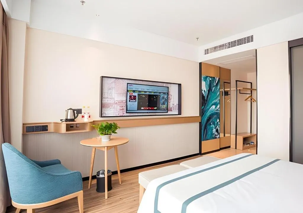 Bed in City Comfort Inn Suzhou Zhangjiagang Jingang Changjiang Xi Road