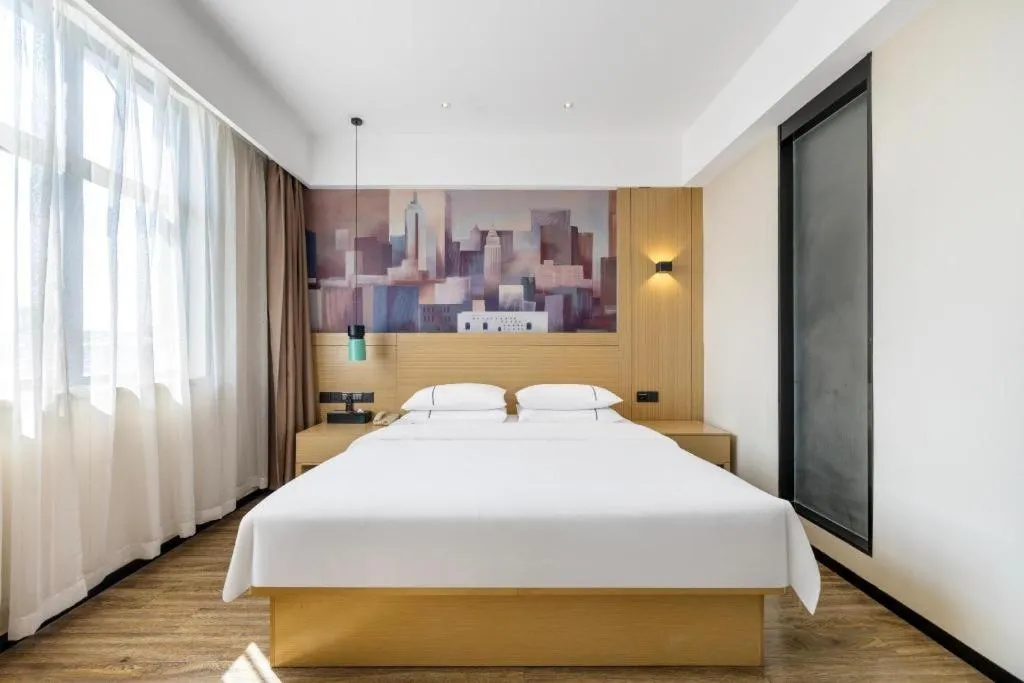 Bed in City Comfort Inn Suzhou Zhangjiagang Jingang Changjiang Xi Road