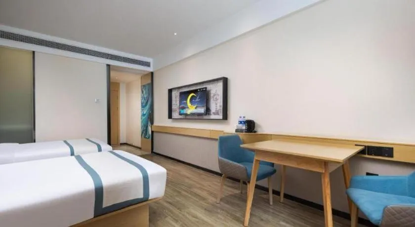 Bed in City Comfort Inn Yingcheng Walking Street