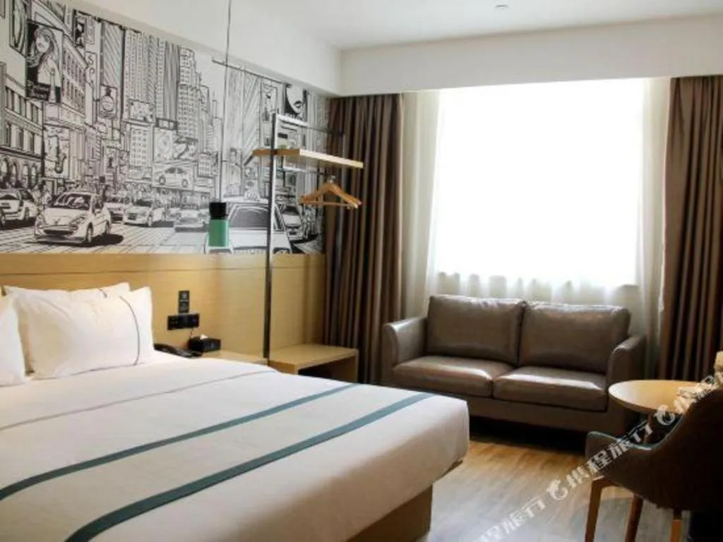 Bed in City Comfort Inn Yingcheng Walking Street