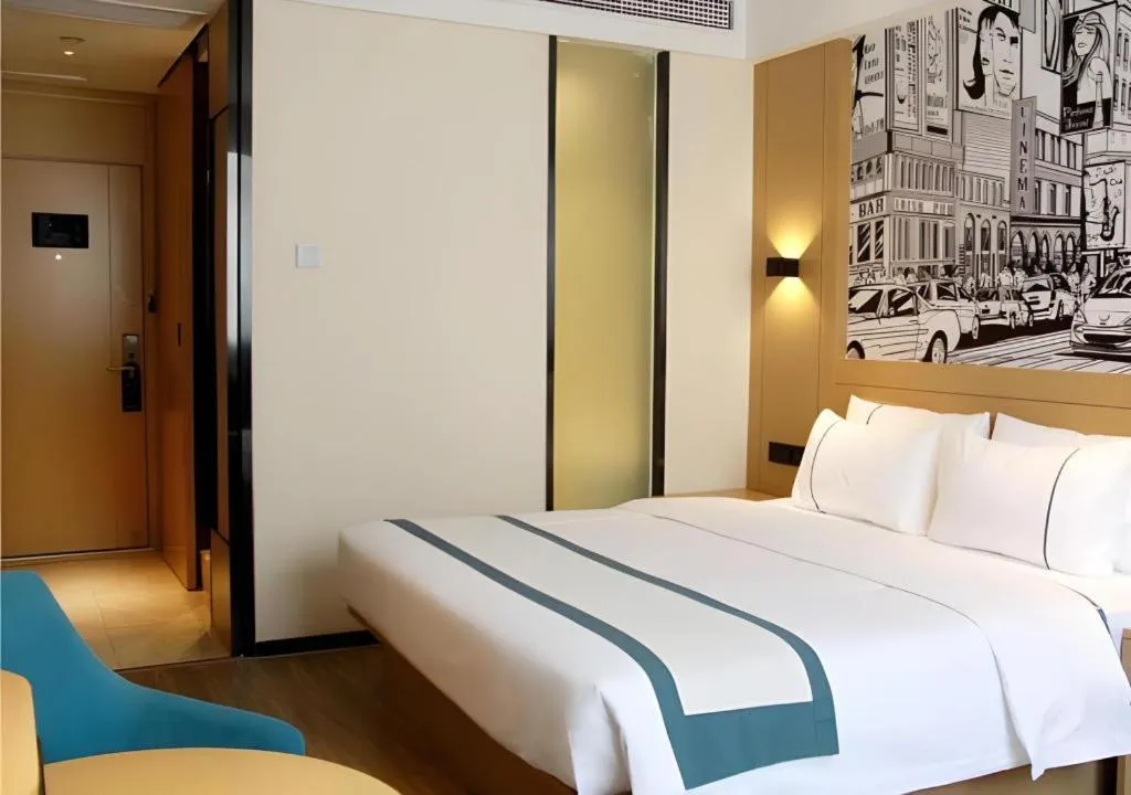 Bed in City Comfort Inn Yingcheng Walking Street