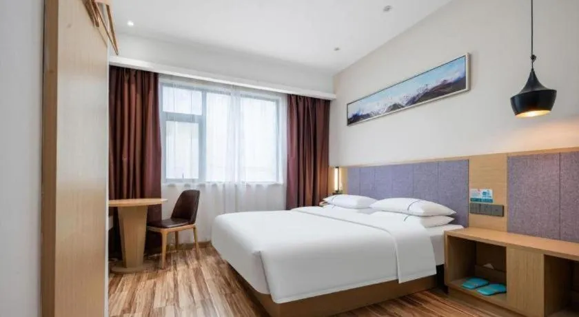Bed in City Comfort Inn Wuhan Jianghan Road Wangjiaxiang Matou