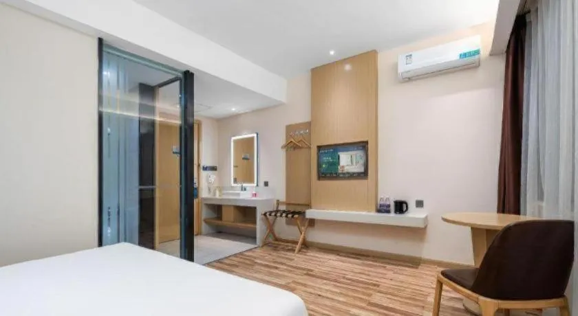 Bed in City Comfort Inn Wuhan Jianghan Road Wangjiaxiang Matou