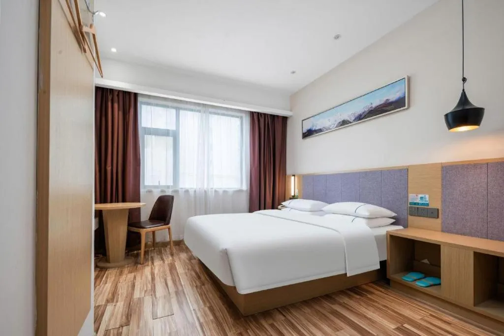 Bed in City Comfort Inn Wuhan Jianghan Road Wangjiaxiang Matou
