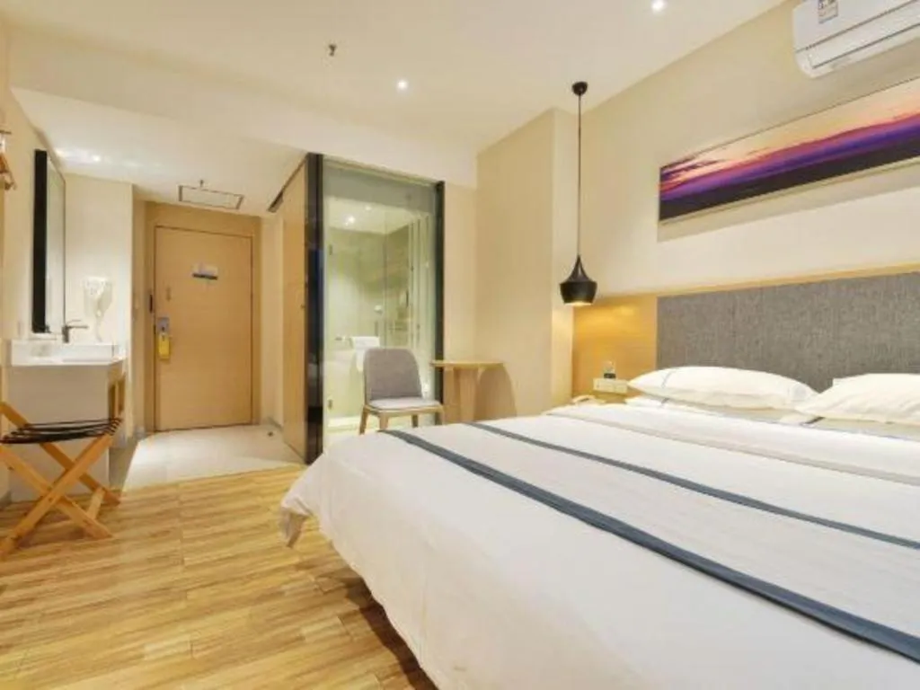 Bed in City Comfort Inn Wuhan Jianghan Road Wangjiaxiang Matou