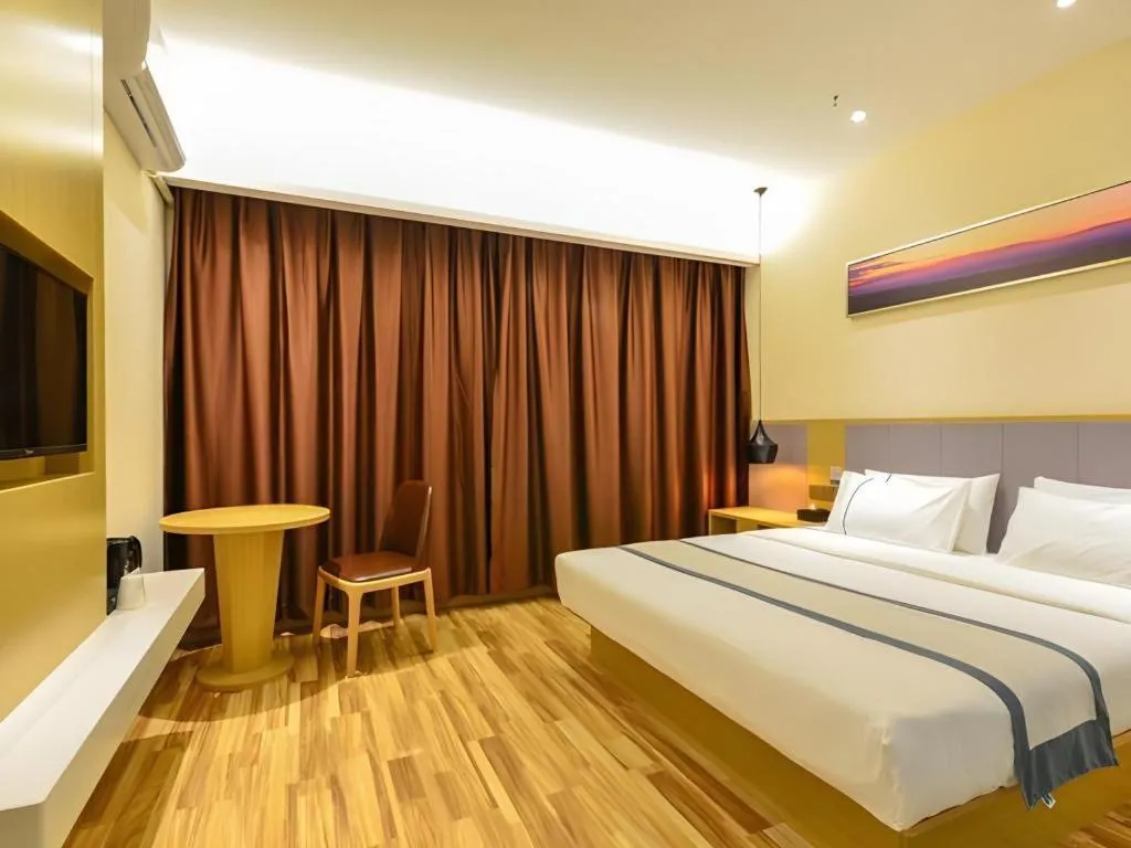 Bed in City Comfort Inn Wuhan Jianghan Road Wangjiaxiang Matou