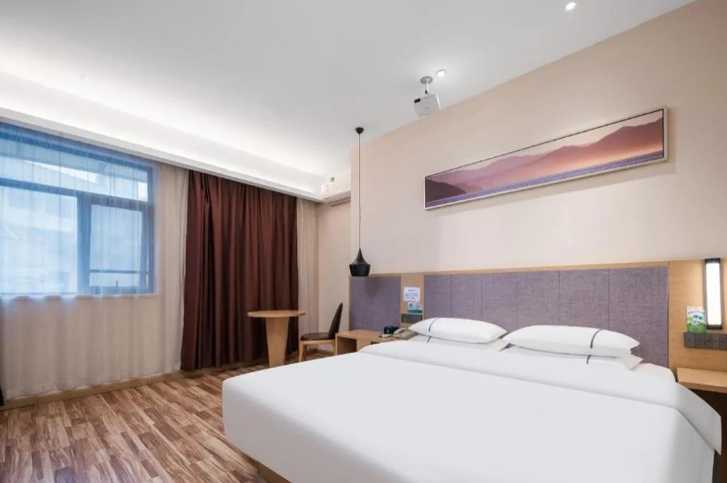 Bed in City Comfort Inn Wuhan Jianghan Road Wangjiaxiang Matou