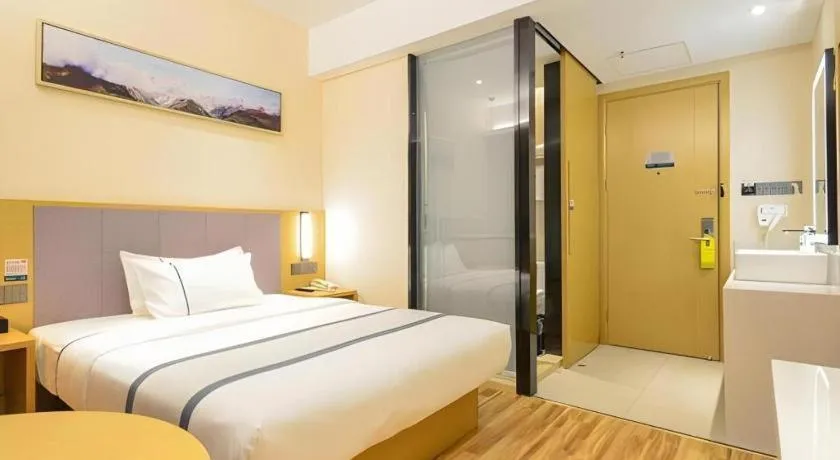 Bed in City Comfort Inn Wuhan Jianghan Road Wangjiaxiang Matou