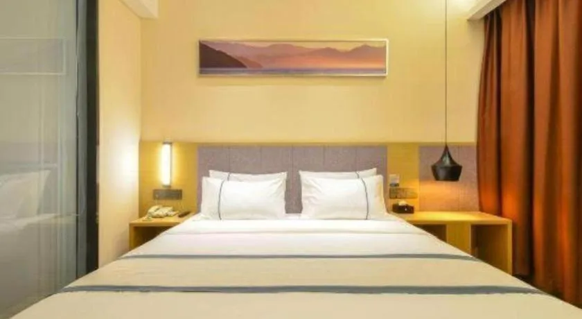 Bed in City Comfort Inn Wuhan Jianghan Road Wangjiaxiang Matou