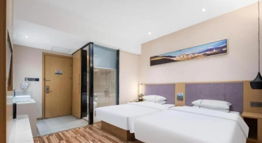 Bed in City Comfort Inn Wuhan Jianghan Road Wangjiaxiang Matou