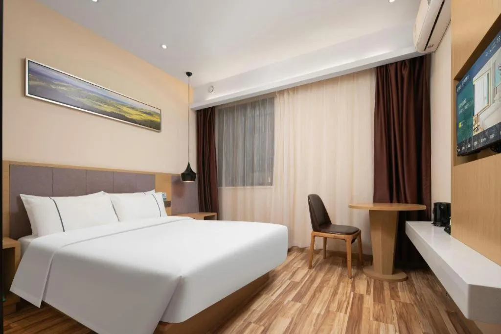 Bed in City Comfort Inn Wuhan Jianghan Road Wangjiaxiang Matou
