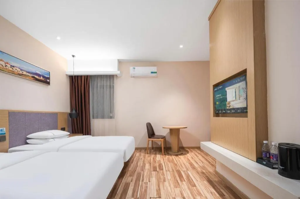 Bed in City Comfort Inn Wuhan Jianghan Road Wangjiaxiang Matou