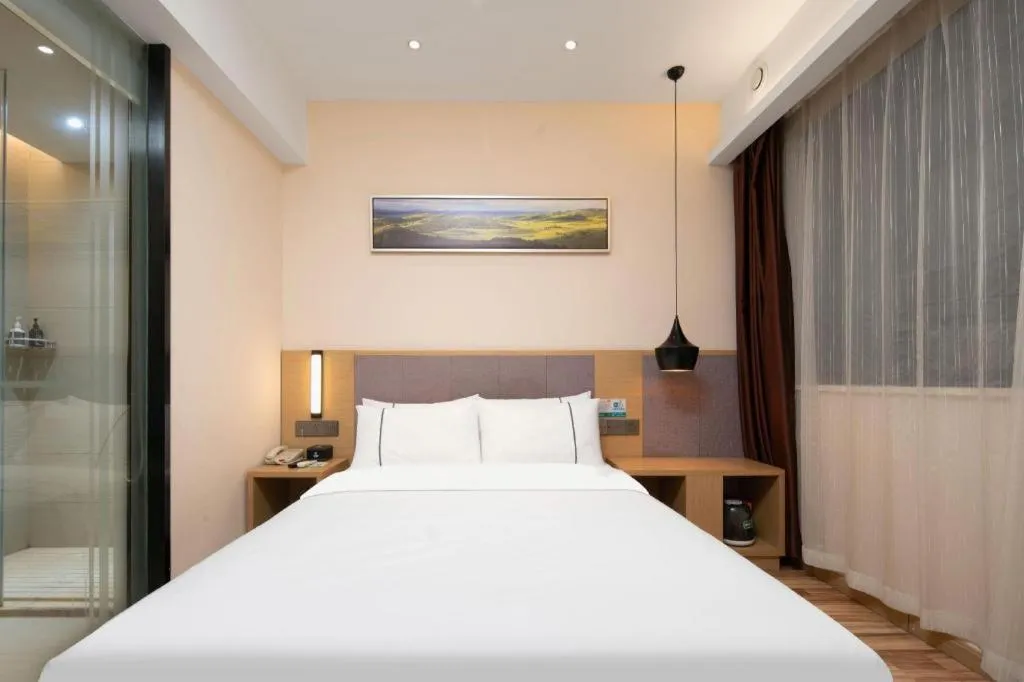Bed in City Comfort Inn Wuhan Jianghan Road Wangjiaxiang Matou