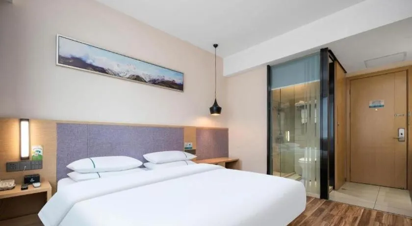 Bed in City Comfort Inn Wuhan Jianghan Road Wangjiaxiang Matou