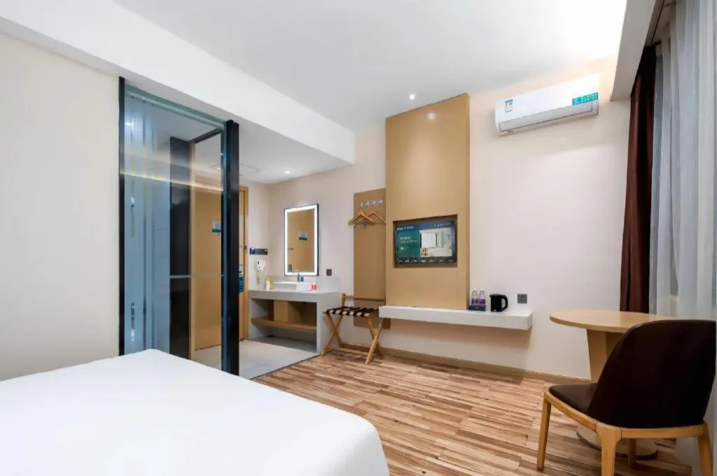 Bed in City Comfort Inn Wuhan Jianghan Road Wangjiaxiang Matou