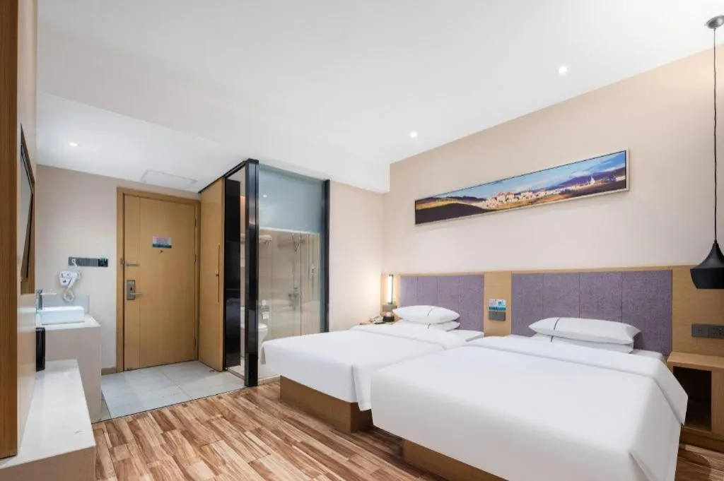 Bed in City Comfort Inn Wuhan Jianghan Road Wangjiaxiang Matou