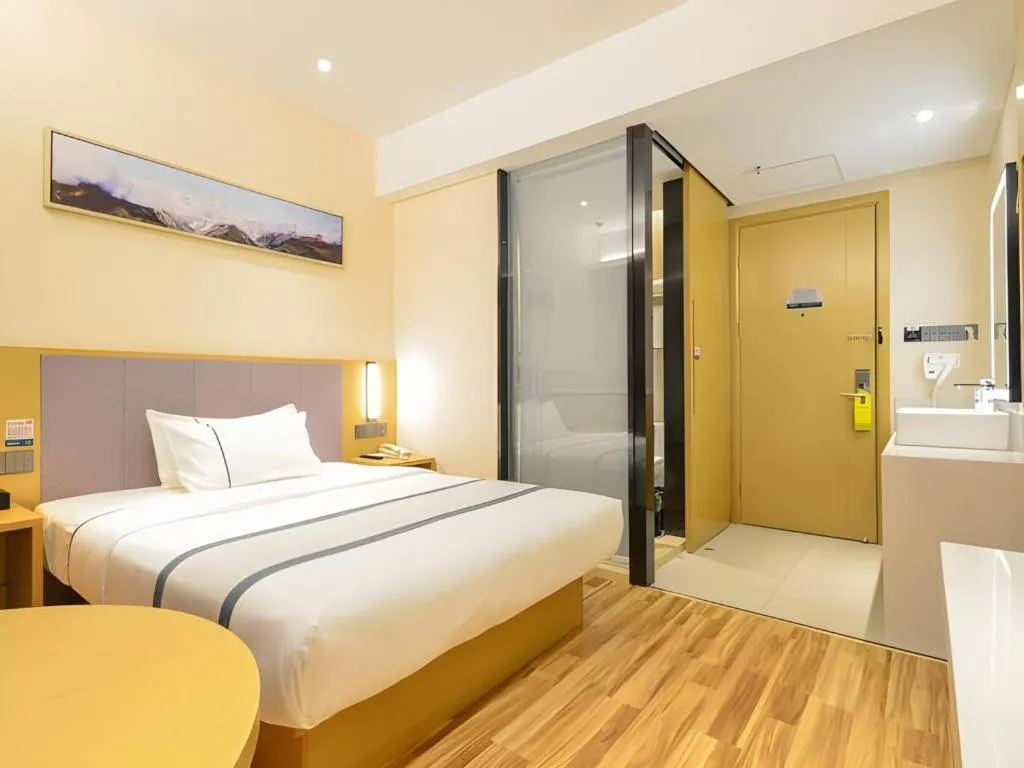 Bed in City Comfort Inn Wuhan Jianghan Road Wangjiaxiang Matou